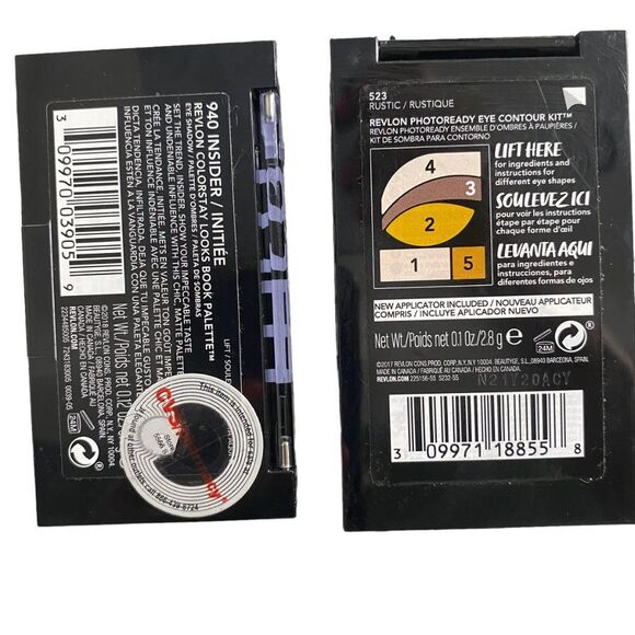 Set of 2 NEW Revlon Eye Shadow Palette PhotoReady 523 & Colorstay Insider 940 - Picture 2 of 4